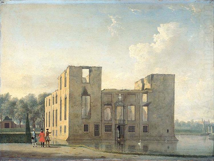 Jan ten Compe Berckenrode Castle in Heemstede after the fire of 4-5 May 1747: rear view. china oil painting image